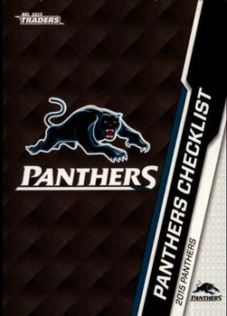 2015 ESP Traders #100 Panthers Checklist Front